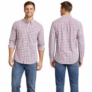 EUC Nordstrom Rack Trim Fit Plaid Button Down Shirt 15.5 32/33